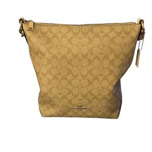 Coach Bucket Bag: EXCELLENT CONDITION. 12” tall x 13 1/2 wide.